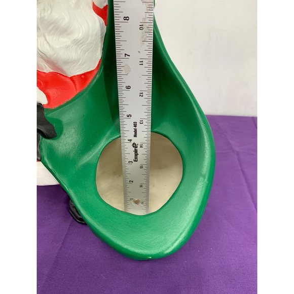 Ceramic MCM Hand Painted Artisan, Santa Claus With Sack Planter Byron Mold 817 f - Picture 11 of 13